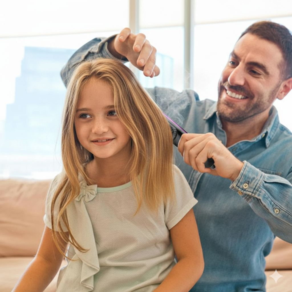 Brosse chauffante 2-en-1 | GlamStyle