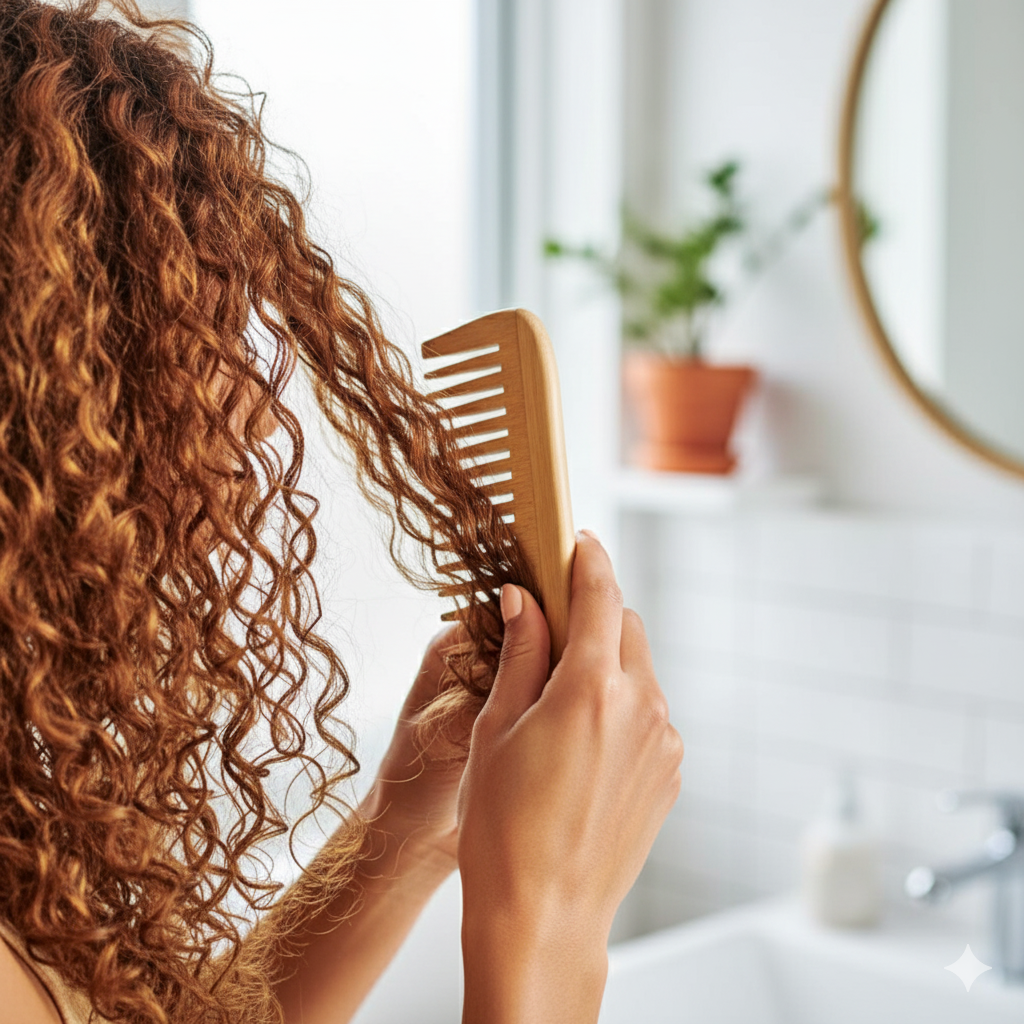 Peigne afro en bambou | Naturel démêlant