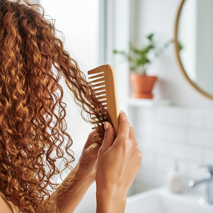 Peigne afro en bambou | Naturel démêlant